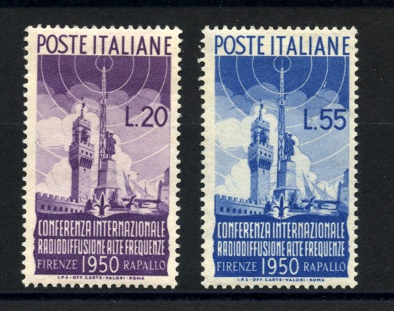 1954 - REPUBBLICA - LOTTO/38675 - RADIODIFFUSIONE 2v. - T/L