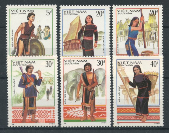 1987 - VIET NAM - LOTTO/19703 - COSTUMI 6v. - NUOVI