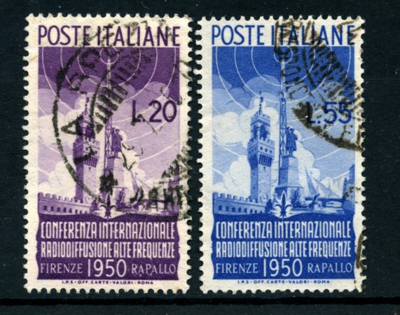 1950 - LOTTO/24433 - REPUBBLICA - CONFERENZA RADIODIFFUSIONE 2v. - USATI