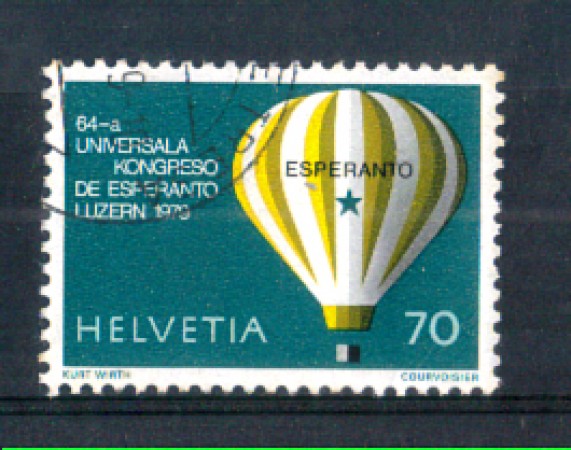 1979 - LOTTO/SVI1078U - SVIZZERA - 70c. CONGRESSO ESPERANTO - USATO