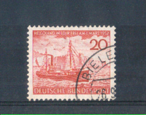 1952 - LOTTO/3604U - GERMANIA FEDERALE - 20p. RESTITUZIONE HELLIGOLAND - USATO