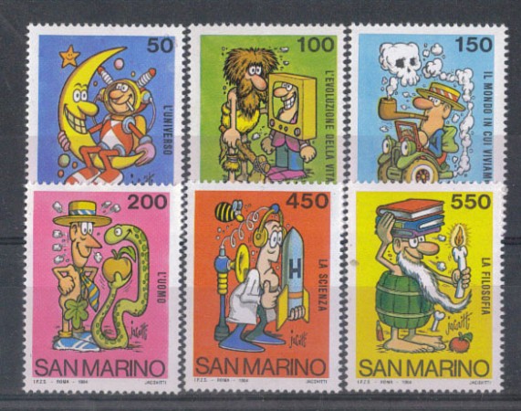 1984 - LOTTO/8049 - SAN MARINO - SCUOLA E FILATELIA FUMETTI - NUOVI