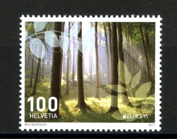 2011 - SVIZZERA - LOTTO/37779 - EUROPA FORESTE - NUOVO