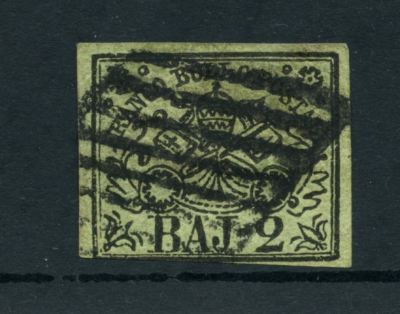 STATO PONTIFICIO - 1852 - LOTTO/23434 - 2 BAJ VERDE OLIVA - USATO