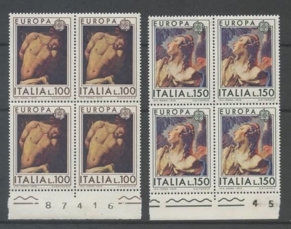 1975 - LOTTO/6624Q - REPUBBLICA - EUROPA - QUARTINE