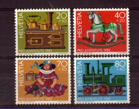 1983 - LOTTO/SVI1192CPN - SVIZZERA - PRO JUVENTUTE 4v. - NUOVI
