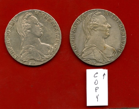 1780 - AUSTRIA - LOTTO/M47512 - TALLERO MARIA TERESA 