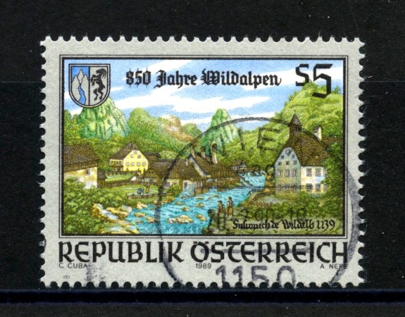 1989 - LOTTO/39588 - AUSTRIA - CITTA' DI WILDALPEN - USATO