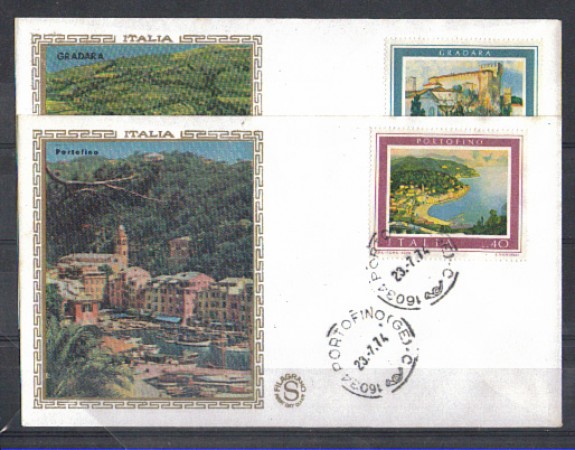 1974 - LOTTO/6605ZA - REPUBBLICA - TURISTICA I° - FDC