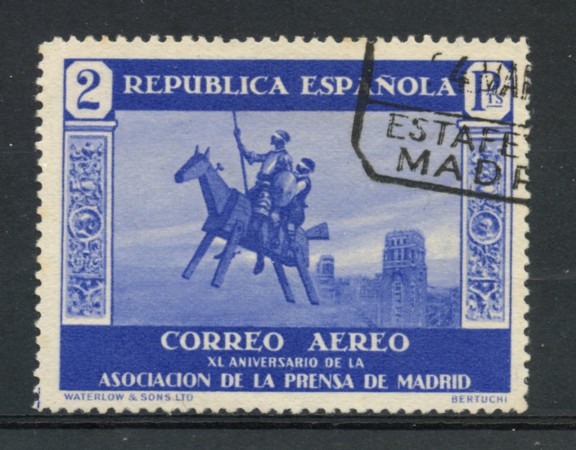 1936 - LOTTO/18676 - SPAGNA - 2p.  POSTA AEREA ASSOCIAZIONE  STAMPA - USATO