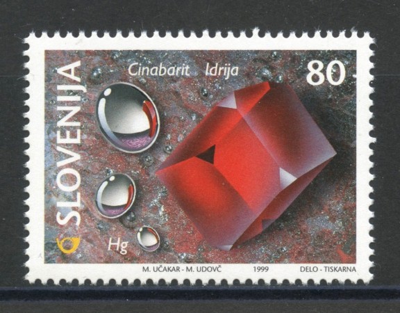 1999 - SLOVENIA - MINERALI CINABRO - NUOVO - LOTTO/33971