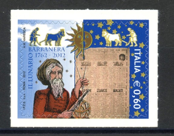 2012 - REPUBBLICA - LUNARIO DI BARBANERA - NUOVO - LOTTO/37143