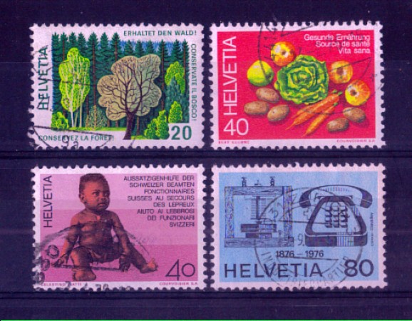 1976 - LOTTO/SVI1002CPU - SVIZZERA - PROPAGANDA 4v. - USATI