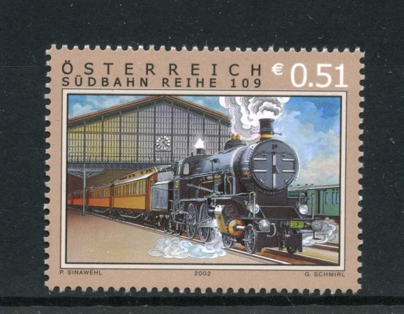 2002 - AUSTRIA - LOTTO/41913 - TRENI A VAPORE - NUOVO