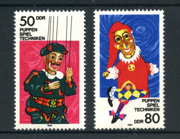 1984 - GERMANIA DDR - TEATRO DI MARIONETTE  2v. - NUOVI - LOTTO/36621