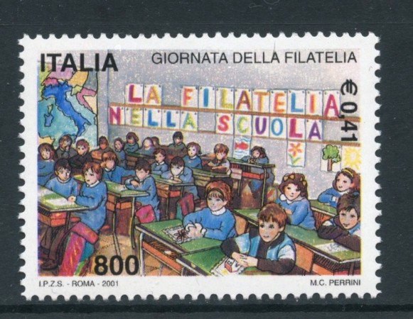 2001 - REPUBBLICA - GIORNATA DELLA FILATELIA - NUOVO - LOTTO/25676
