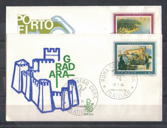 1974 - LOTTO/6605ZB - REPUBBLICA - TURISTICA I° - FDC