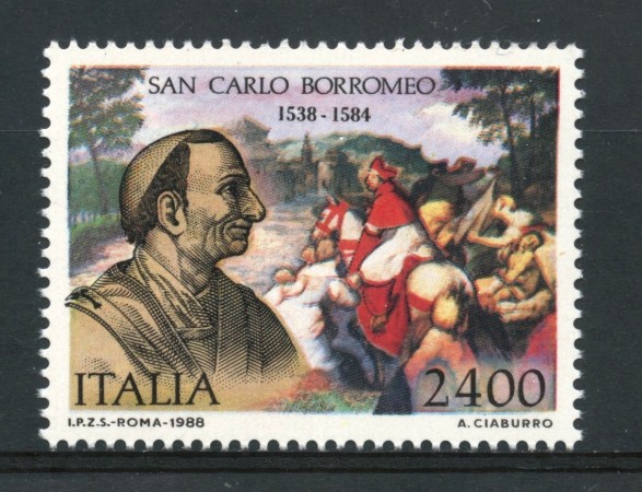 1988 - REPUBBLICA - SAN CARLO BORROMEO - NUOVO - LOTTO/30274
