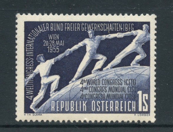 1955 - AUSTRIA - CONGRESSO LAVORATORI - NUOVO - LOTTO/27899