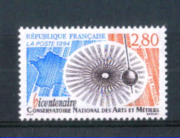 1994 - LOTTO/FRA2892N - FRANCIA - CONSERVATORIO NAZIONALE 1v. NUOVO