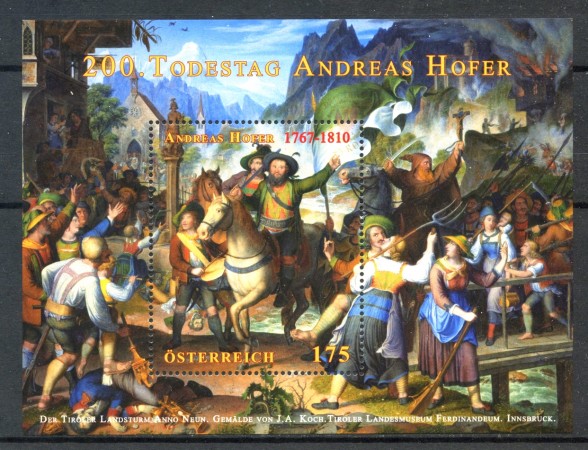 2010 - AUSTRIA - ANDREAS HOFER - FOGLIETTO NUOVO- LOTTO/33514