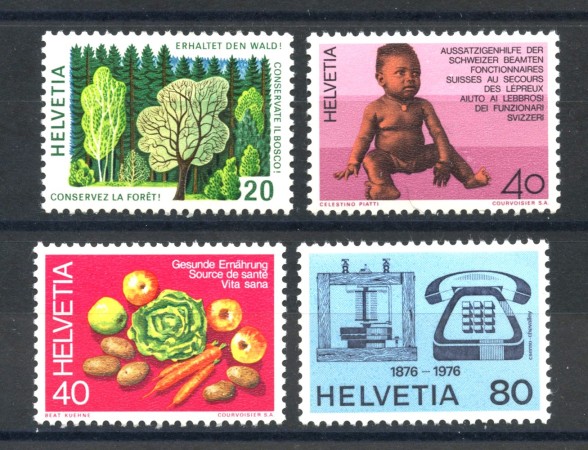 1976 - LOTTO/39451 - SVIZZERA - PROPAGANDA 4v. - NUOVI