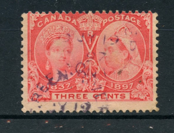 1897 - LOTTO/20450 - CANADA - 3c. ANNIV. REGINA VITTORIA - USATO