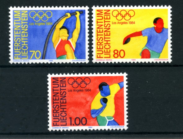 1984 - LOTTO/23409 - LIECHTENSTEIN - OLIMPIADI LOS ANGELES 3v. - NUOVI