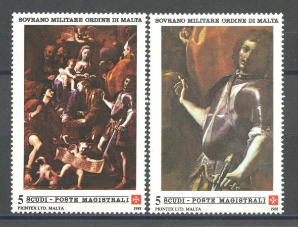 1988 - SOVRANO MILITARE DI MALTA - LOTTO/39291 - NATALE 2v. - NUOVI