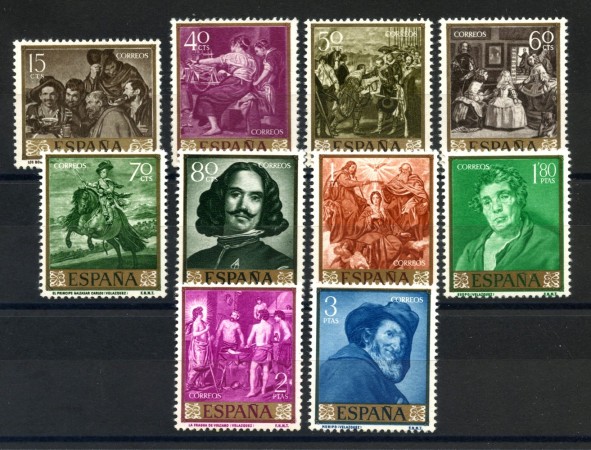 1959 - SPAGNA - LOTTO/38962 - GIORNATA DEL FRANCOBOLLO 10v. - NUOVI