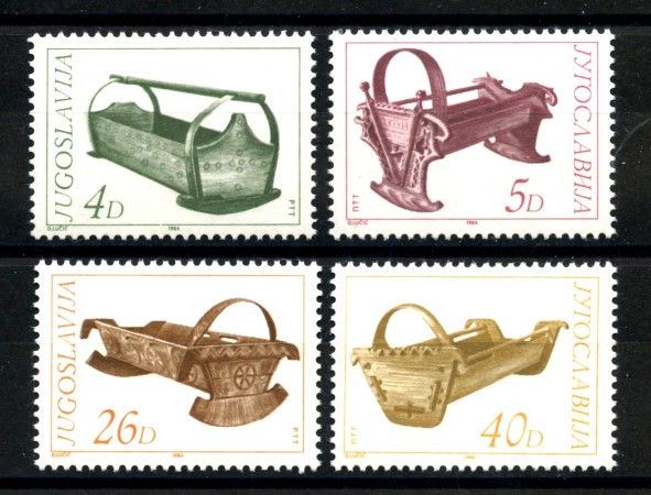1984 - JUGOSLAVIA - LOTTO/38316 - CULLE DEL MUSEO 4v. - NUOVI
