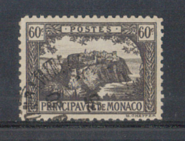 1922 - LOTTO/8496U - MONACO - 60c. GRIGIO VEDUTE - USATO