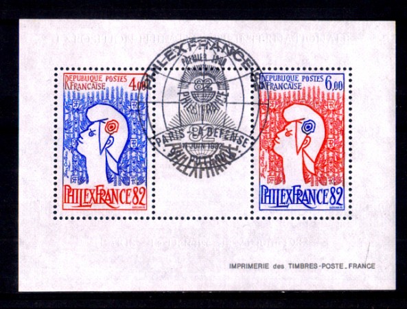 1982 - LOTTO/1854 -  FRANCIA -  FOGLIETTO PHILEXFRANCE USATO