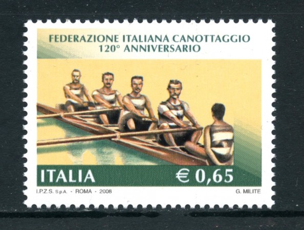 2008 - REPUBBLICA - FEDERAZIONE CANOTTAGGIO - NUOVO - LOTTO/25421