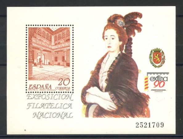 1990 - SPAGNA - ESPOSIZIONE EXFILNA  90 - FOGLIETTO NUOVO - LOTTO/35760