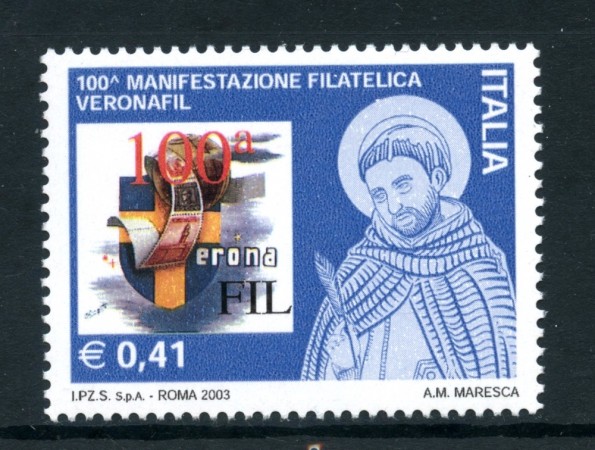 2003 - REPUBBLICA - MANIFESTAZIONE VERONAFIL - NUOVO - LOTTO/25554