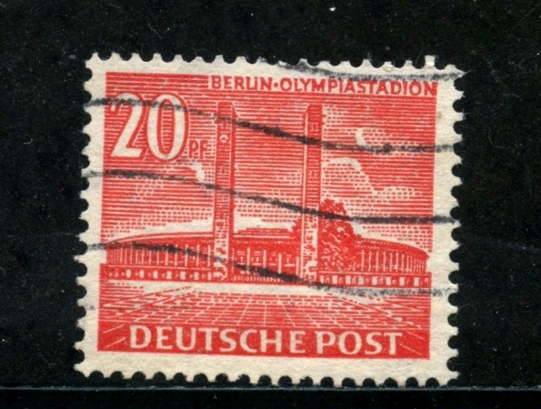 1953/54 - BERLINO - 20p. STADIO OLIMPICO - USATO - LOTTO/29214