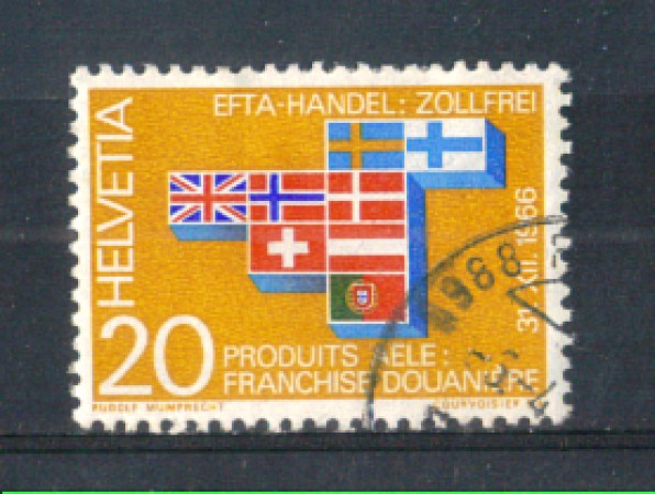 1967 - LOTTO/SVI785U - SVIZZERA - 20c. E.F.T.A. - USATO