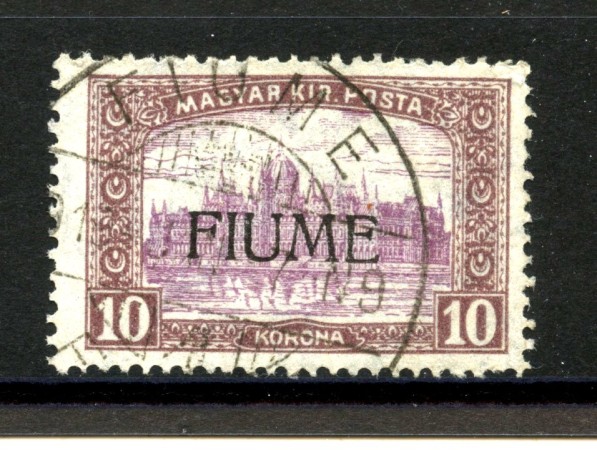 1918 - FIUME - LOTTO/39872 - 10 K. BRUNO LILLA - USATO