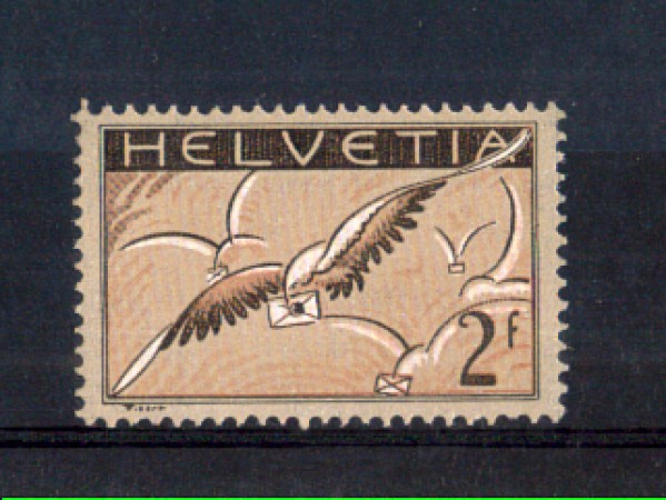1929 - LOTTO/10717 - SVIZZERA - 2 Fr. POSTA AEREA - LING.