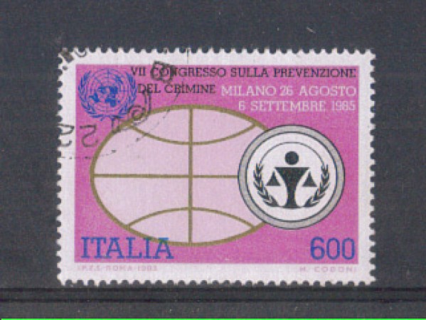 1985 - LOTTO/6838U - REPUBBLICA - PREVENZIONE CRIMINE - USATO