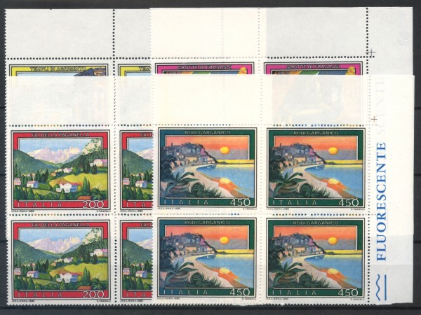 1982 - LOTTO/6768 - REPUBBLICA - TURISTICA 9° SERIE COMPLETA - QUARTINE NUOVI