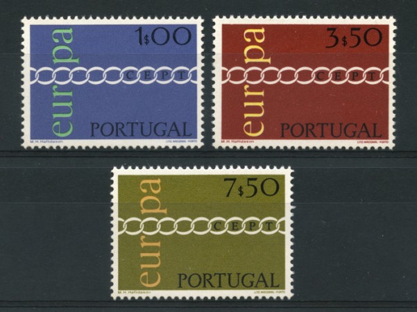 1971 - LOTTO/14008 - PORTOGALLO - EUROPA 3v. - NUOVI