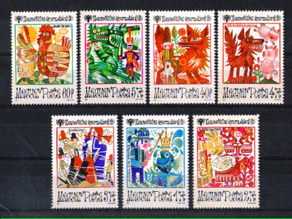 1979 - LBF/2922 - UNGHERIA - ANNO DEL BAMBINO SERIE CPL.