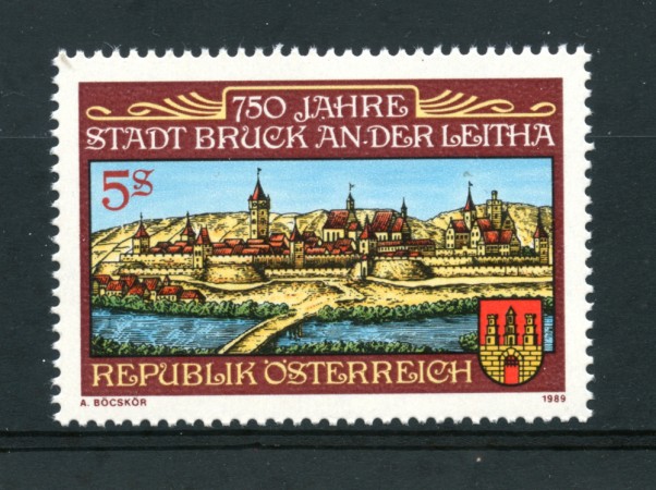 1989 - LOTTO/23445 - AUSTRIA - CITTA' DI BRUK ANDER LEITHA - NUOVO