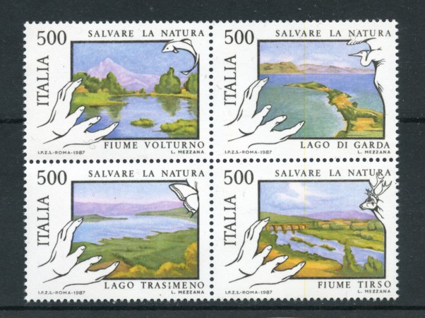 1987 - LOTTO/6870 - REPUBBLICA - SALVAGUARDIA NATURA 4v. - NUOVI
