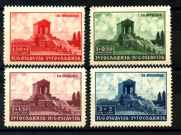 1939 - JUGOSLAVIA - 5° ANNIVERSARIO RE ALESSANDRO I° 4v. - NUOVI - LOTTO/33734