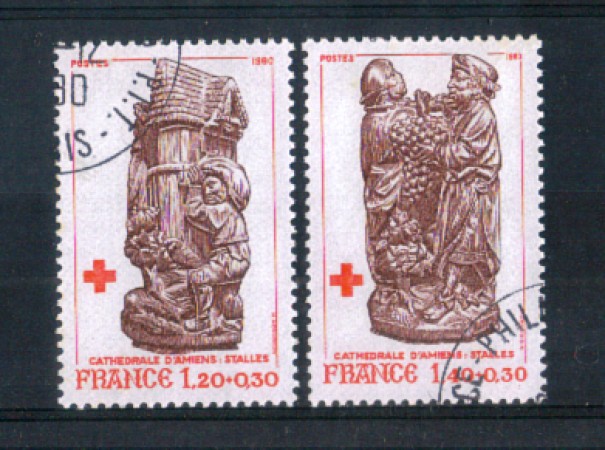 1980 - LOTTO/FRA2117CPU - FRANCIA - PRO CROCE ROSSA - USATI