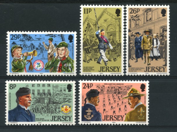 1982 - LOTTO/13403 - JERSEY - MOVIMENTO SCOUTS 5v.