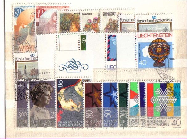 1983 - LBF/2579 -  LIECHTENSTEIN - ANNATA COMPLETA 1983